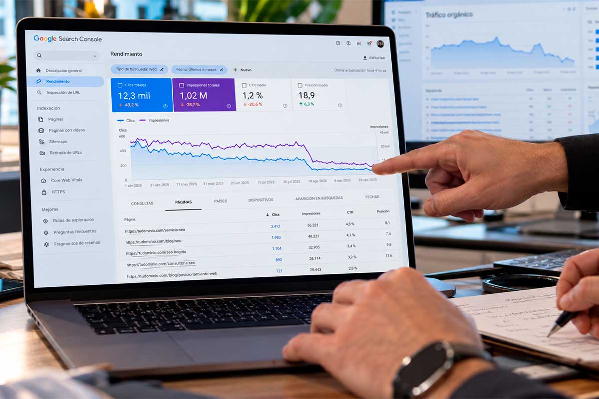 Consultoría SEO para recuperar tráfico orgánico